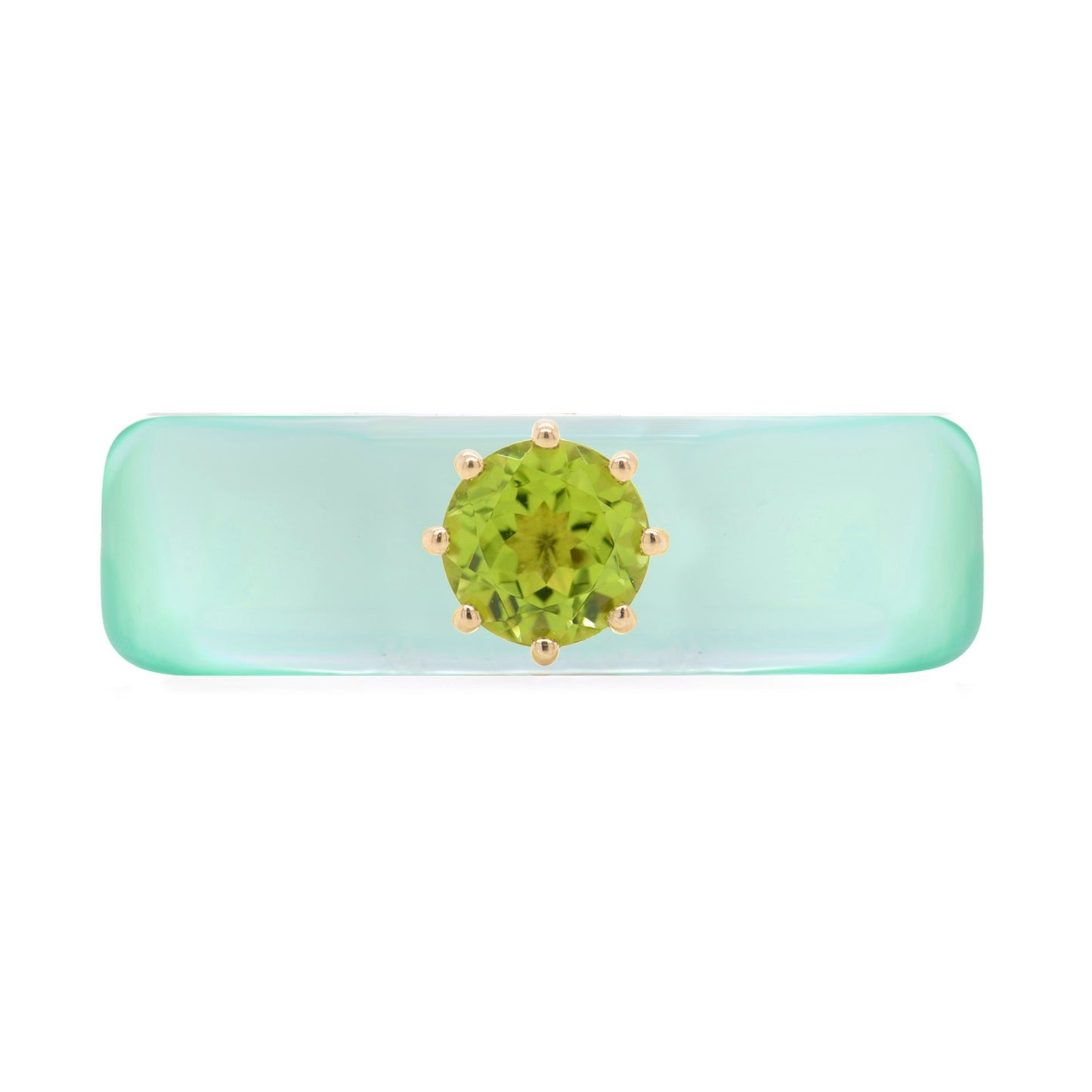 Anillo CG - Peridoto y Verde Menta