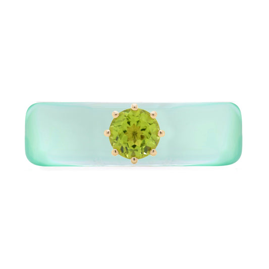 Anillo CG - Peridoto y Verde Menta