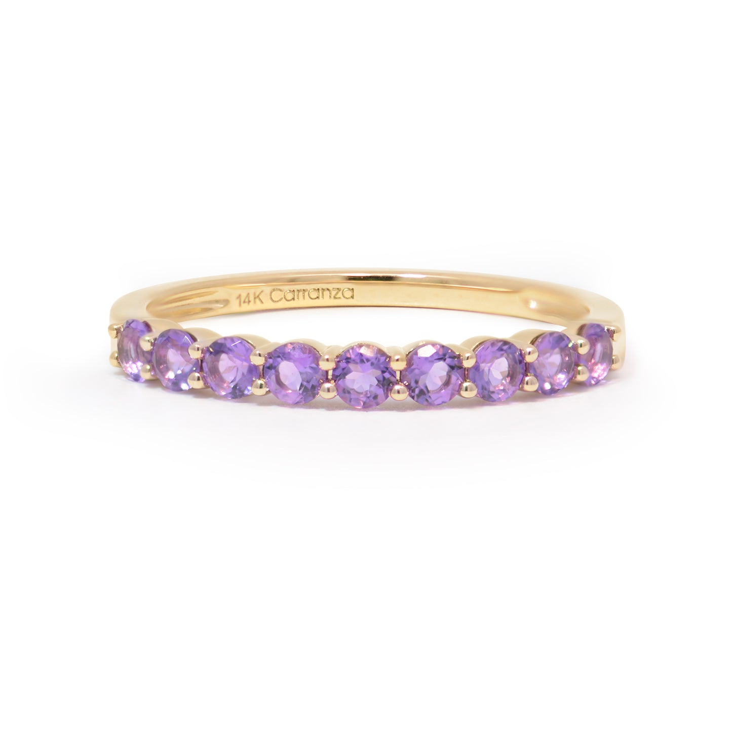 Churumbela Everyday Amatista Monocromático oro 14k