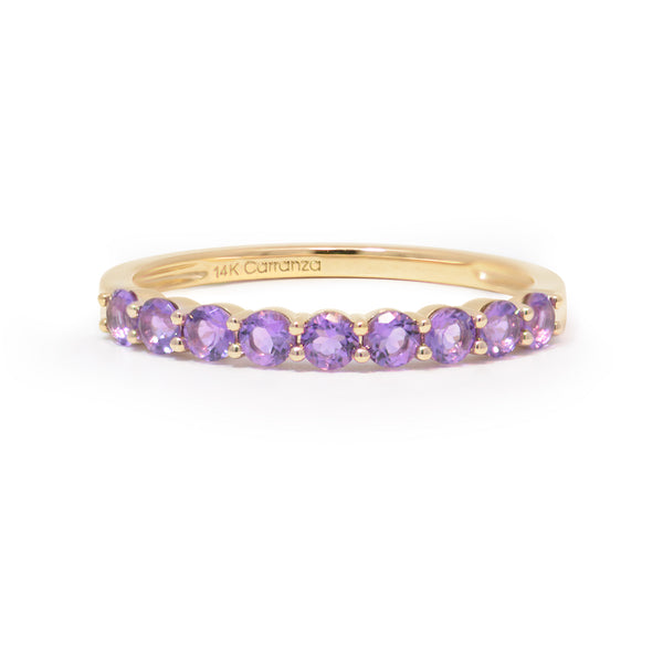 Churumbela Everyday Amatista Monocromático oro 14k