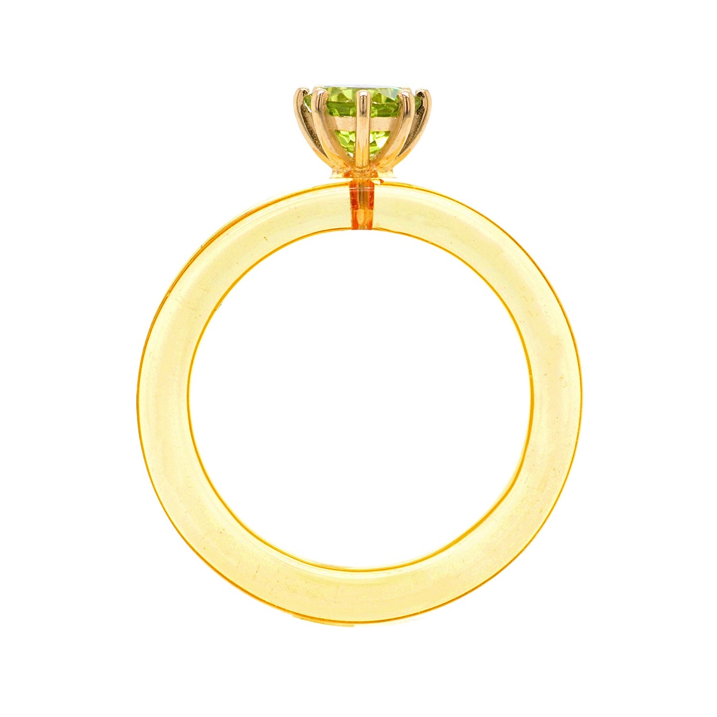Anillo CG - Peridoto y Resina Amarilla