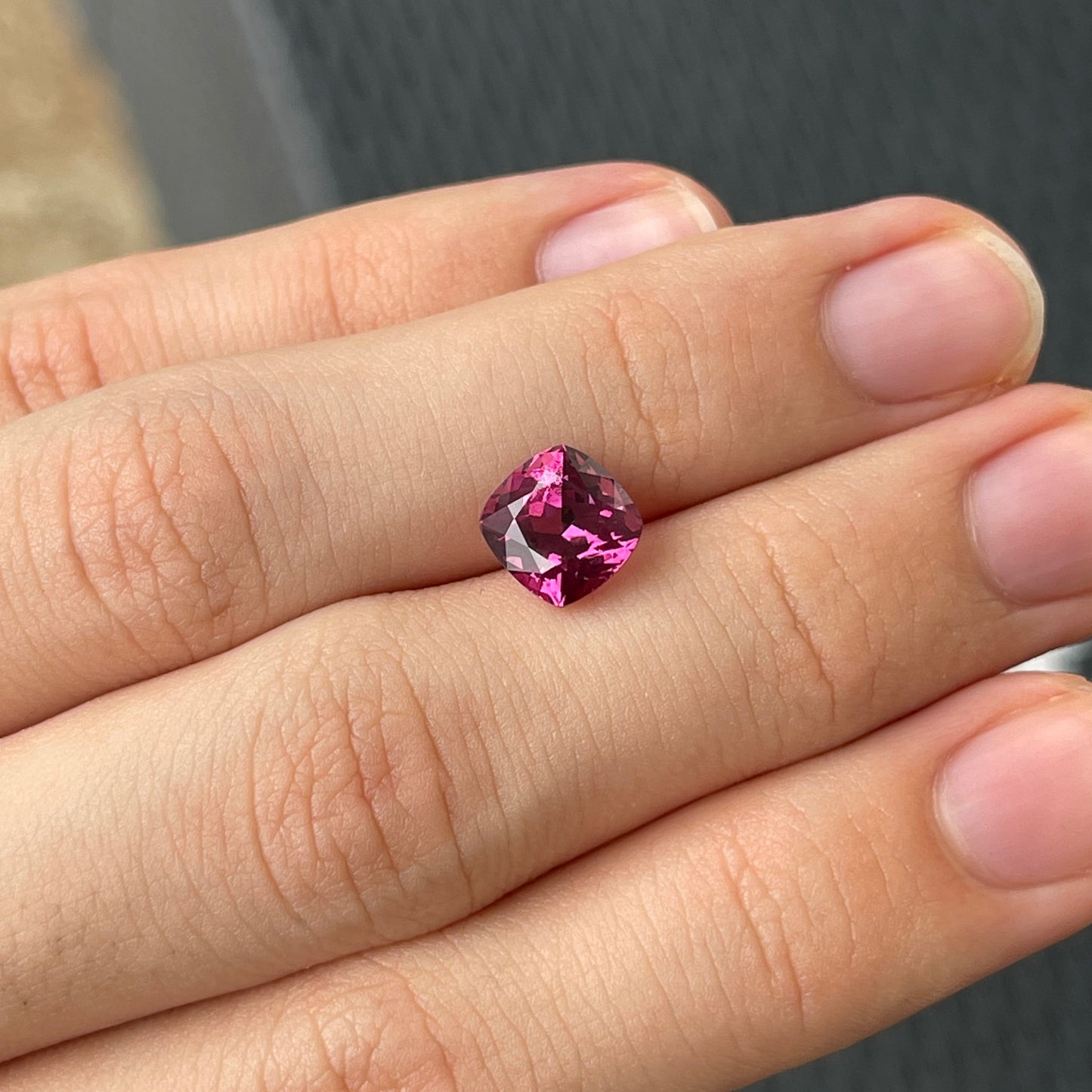 Garnet Malaya - Cushion Cut