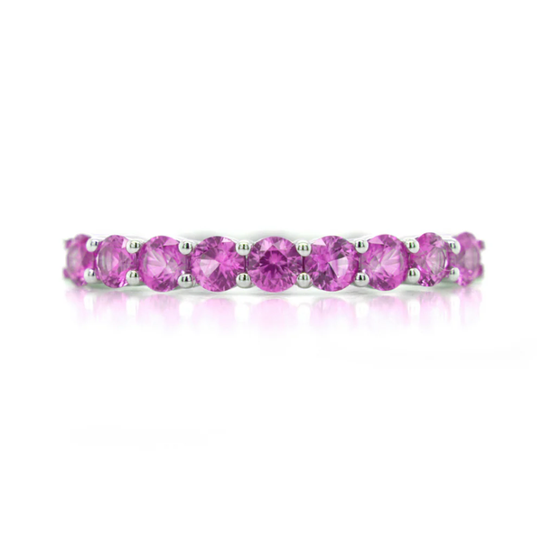 Churumbela Everyday de zafiros rosas en oro 18k