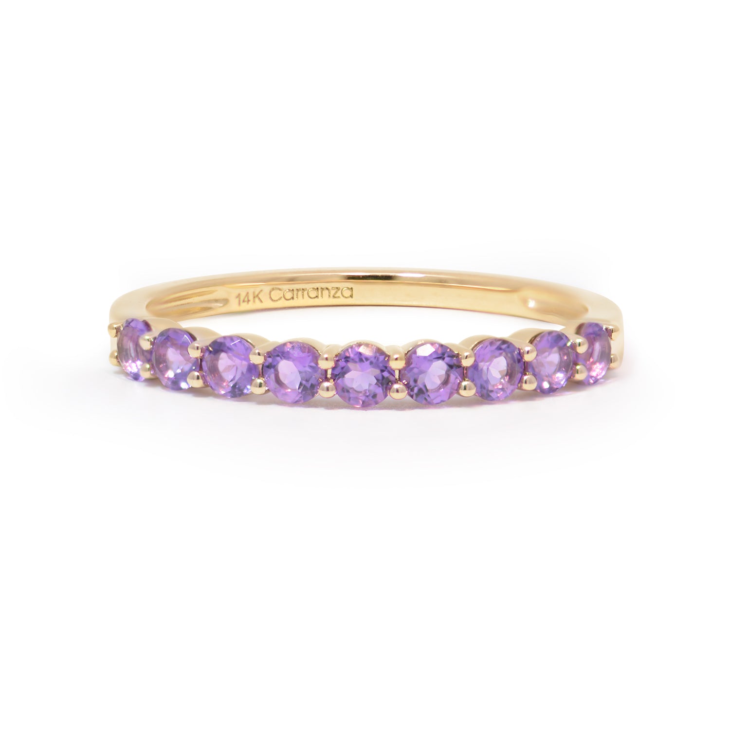 Churumbela Everyday Amatista Monocromático oro 14k