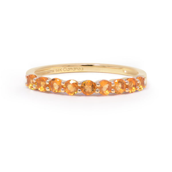 Churumbela Everyday Citrino Monocromático oro 14k