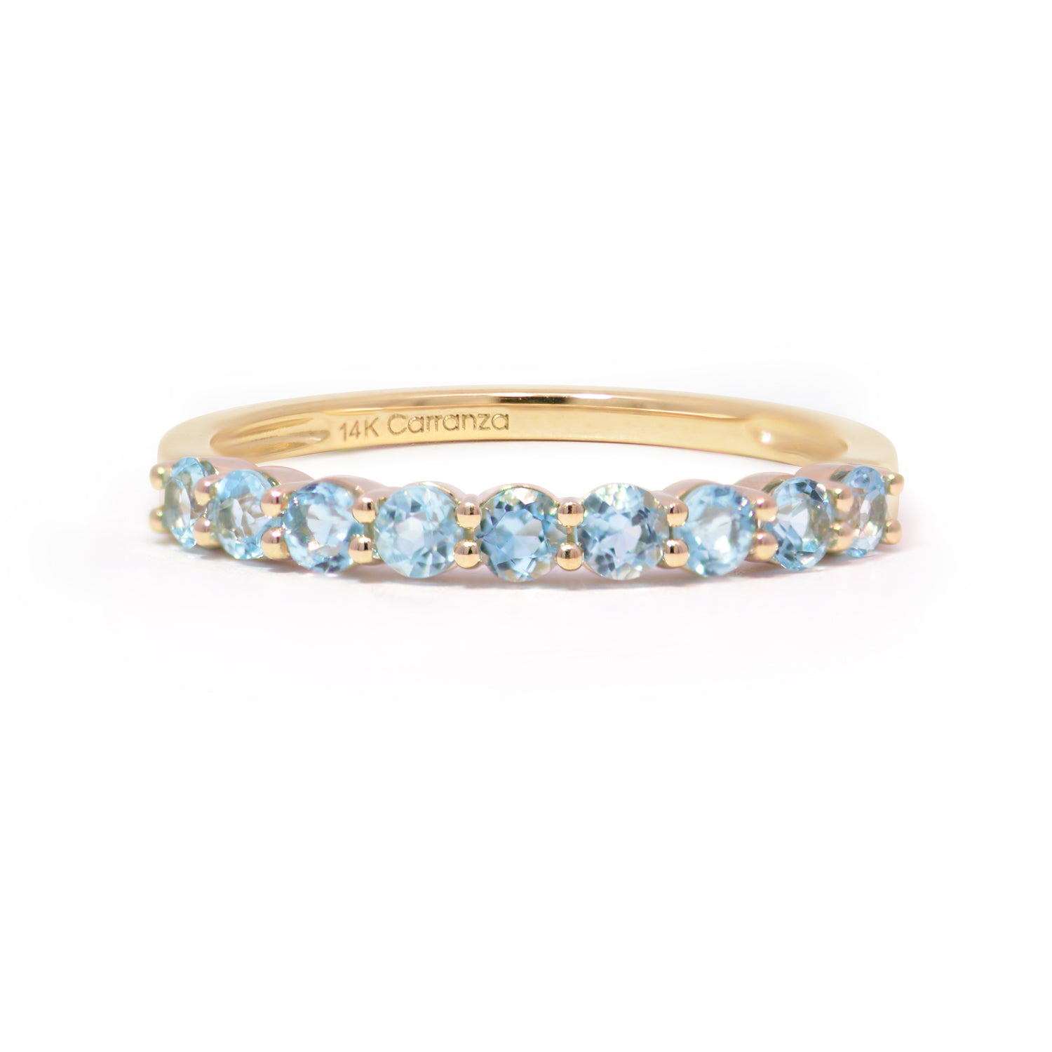 Churumbela Everyday Topacio Azul Swiss Monocromático oro 14k