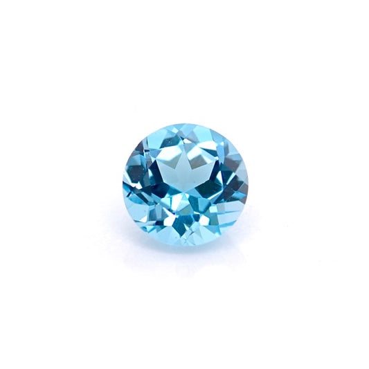 Topaz Swiss Blue gemstone jewelry round cut