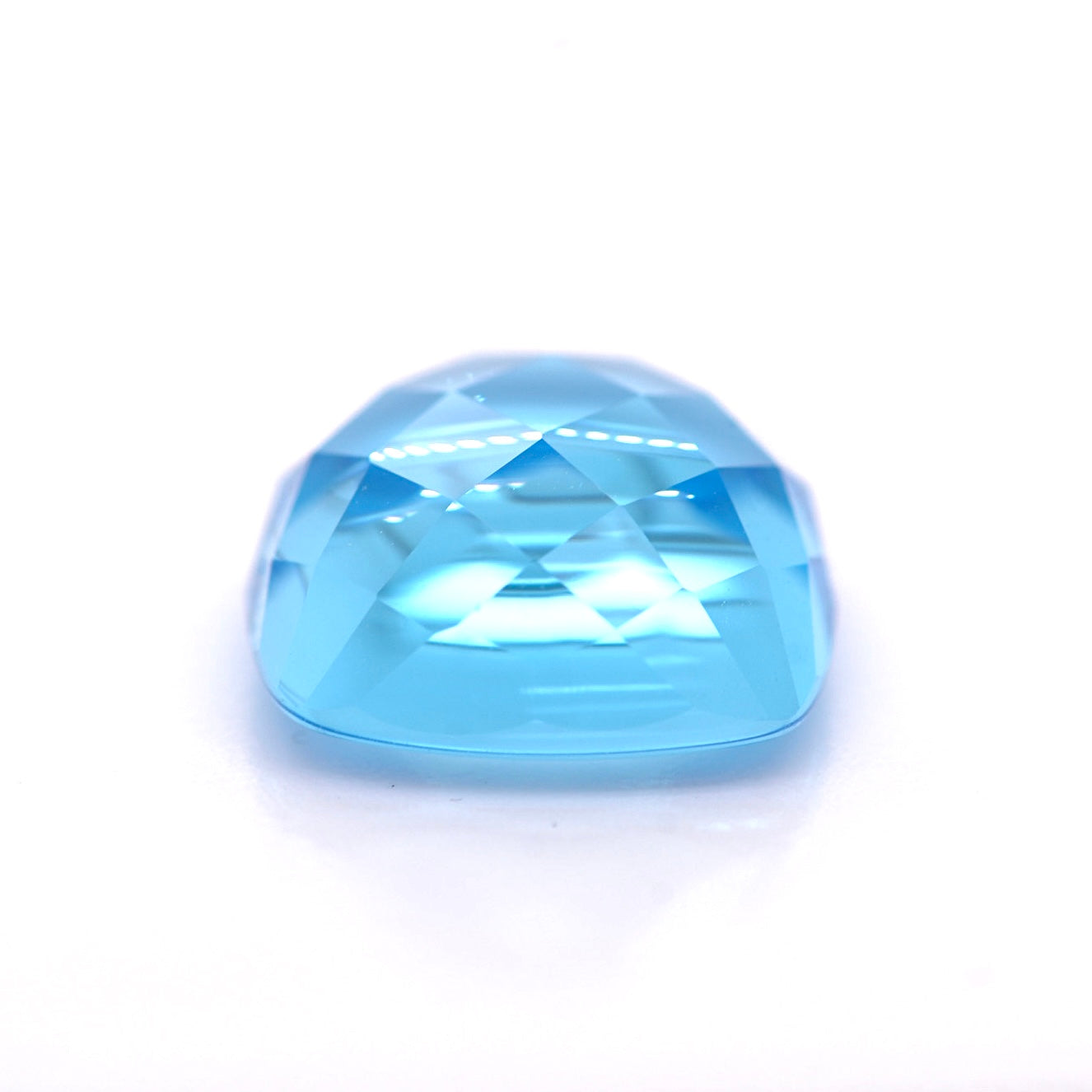 Topaz Swiss Blue gemstone jewelry cushion cut