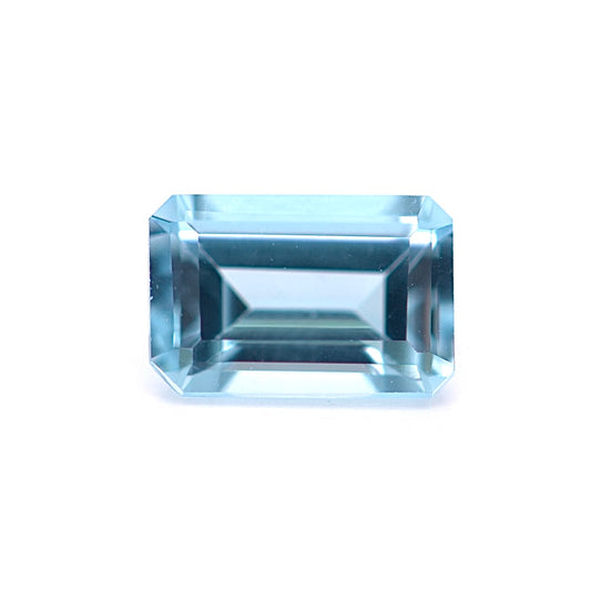 Topaz Swiss Blue gemstone jewelry emerald cut