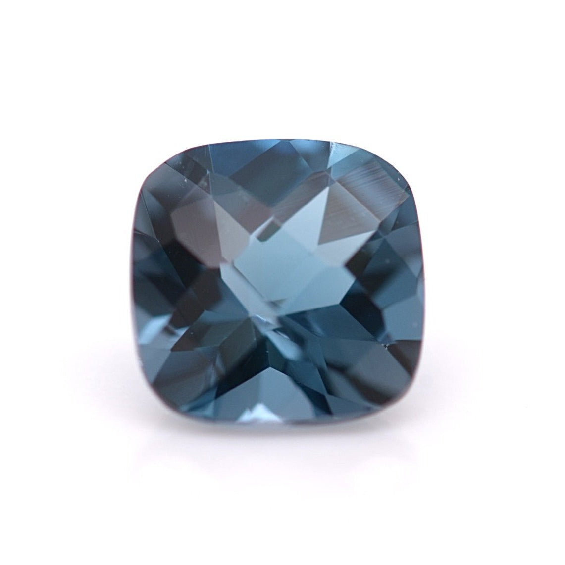 Topaz London Blue gemstone jewelry cushion checkboard cut