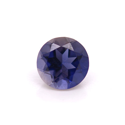 Iolite blue gemstone jewelry round cut 