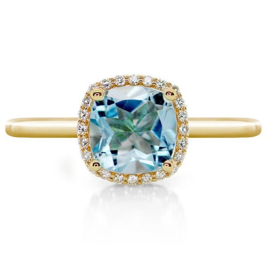 blue topaz ring jewelry gold diamond